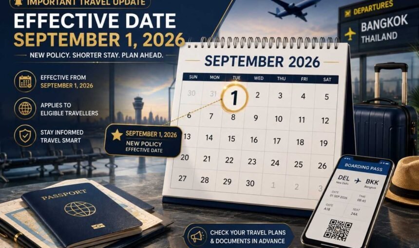 New International Travel Rule in India From September 1, 2026: What Every Traveller Should Know