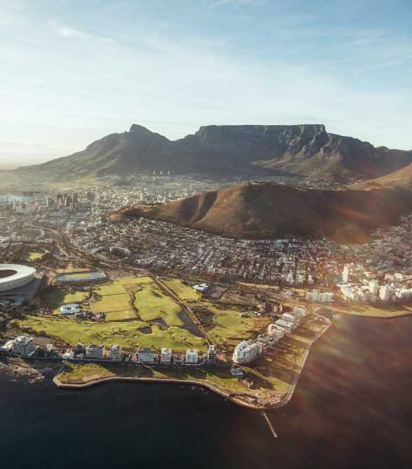 Aerial View of Cape Town
