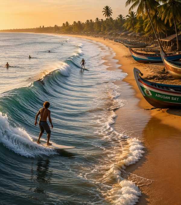 Arugam Bay surf wave beach