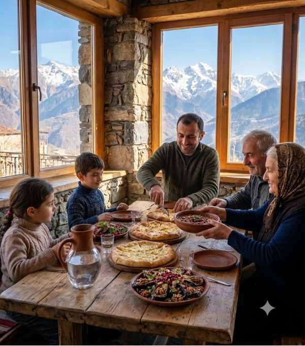 Georgia Traditional Georgian Family Feast