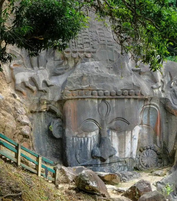 Unakoti Rock Carvings