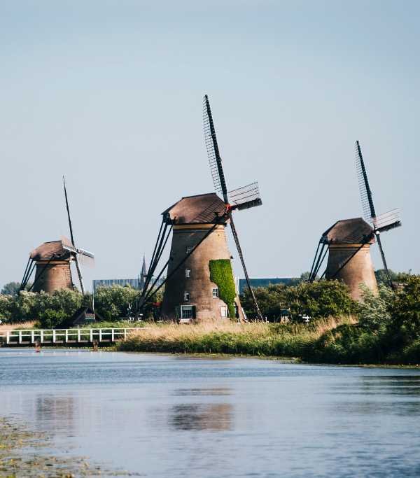 Netherlands Kinderdijk Windmills