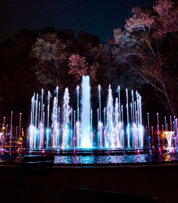 Hungary Colorful Fountain