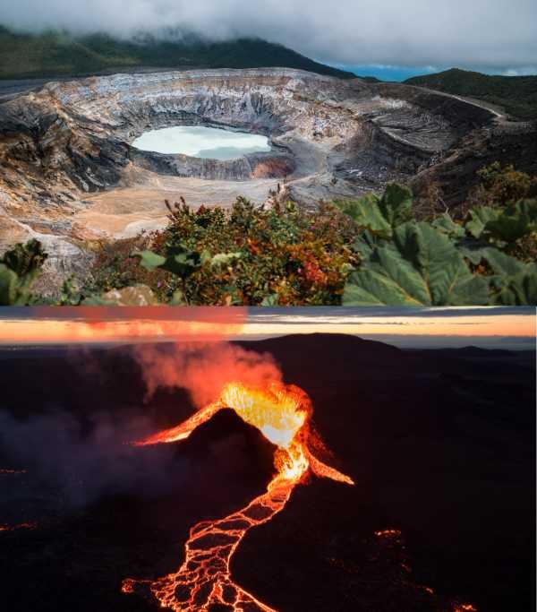 Central America Poas Volcano