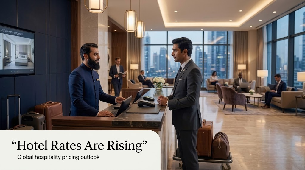 Global Hotel Rates Set to Rise in 2027 Amid Resilient Demand and Inflation: Amex GBT receptionist